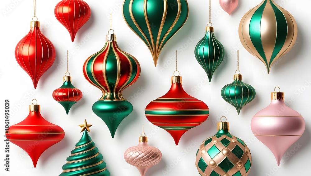 Isolated Bright Ornament Stars Isolated Bright Ornament Stars