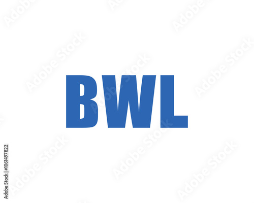 BWL logo design vector template. BWL