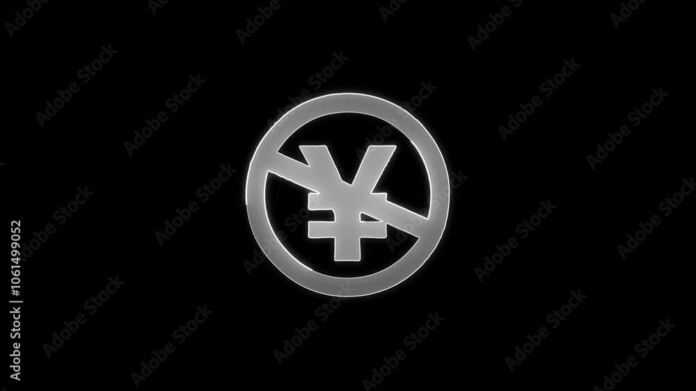Yen Sign neon icon yen Symbols and Money circle neon icon black background. Yen Sign neon icon yen Symbols and Money circle neon icon black background.