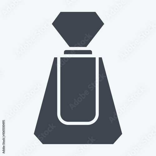 Icon Perfume. related to Cosmetic symbol. glyph style. simple illustration