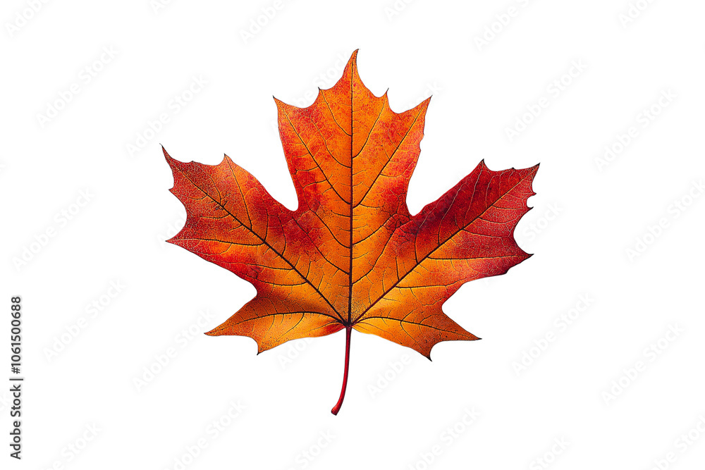 Isolated Maple Leaf on Transparent Background Isolated Maple Leaf on Transparent Background