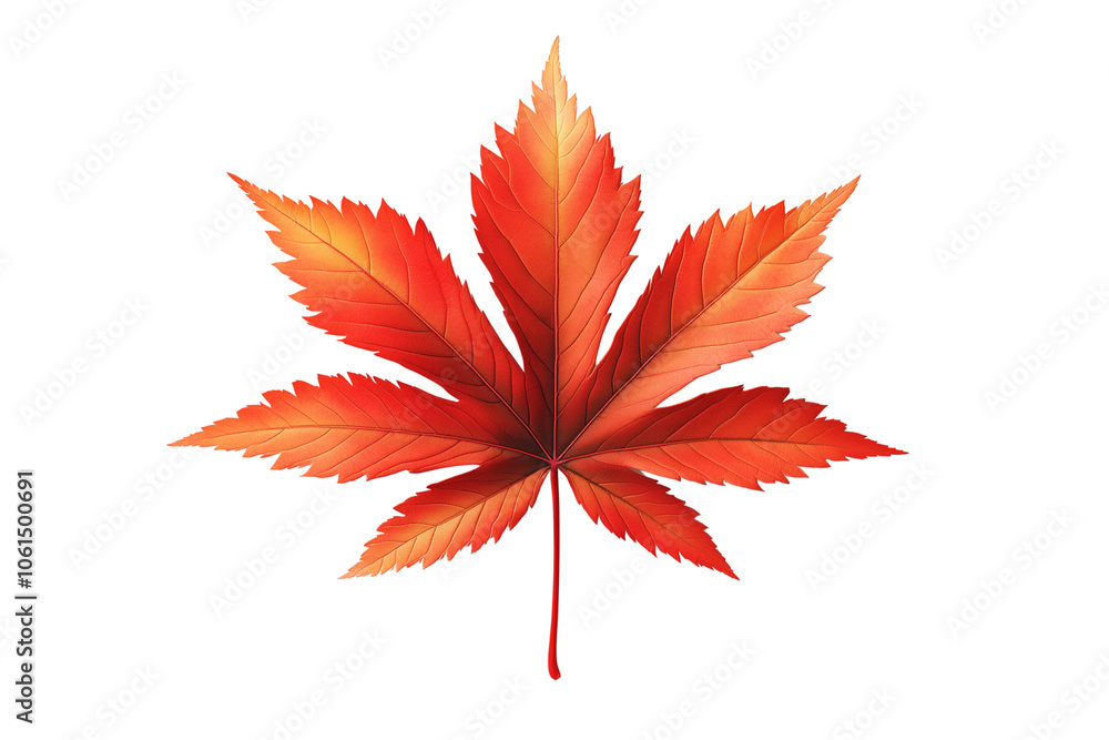 Isolated Maple Leaf on Transparent Background Isolated Maple Leaf on Transparent Background