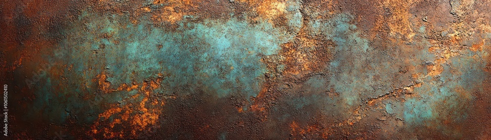 Abstract texture featuring rust and turquoise hues, suitable for backgrounds or designs. Abstract texture featuring rust and turquoise hues, suitable for backgrounds or designs.