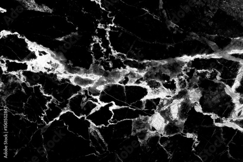 Black background marble wall texture for design art work. seamless pattern of tile stone with bright and luxury.