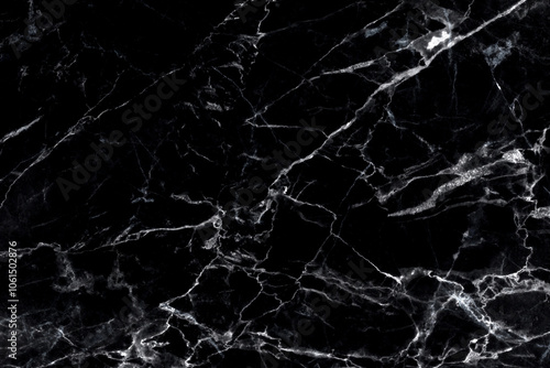 Black Abstract pattern, natural color marble with jagged traces for a high resolution background.