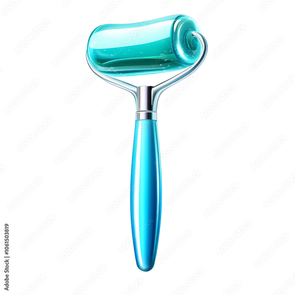 Ice roller for facial rejuvenation, on transparent background. Ice roller for facial rejuvenation, on transparent background.