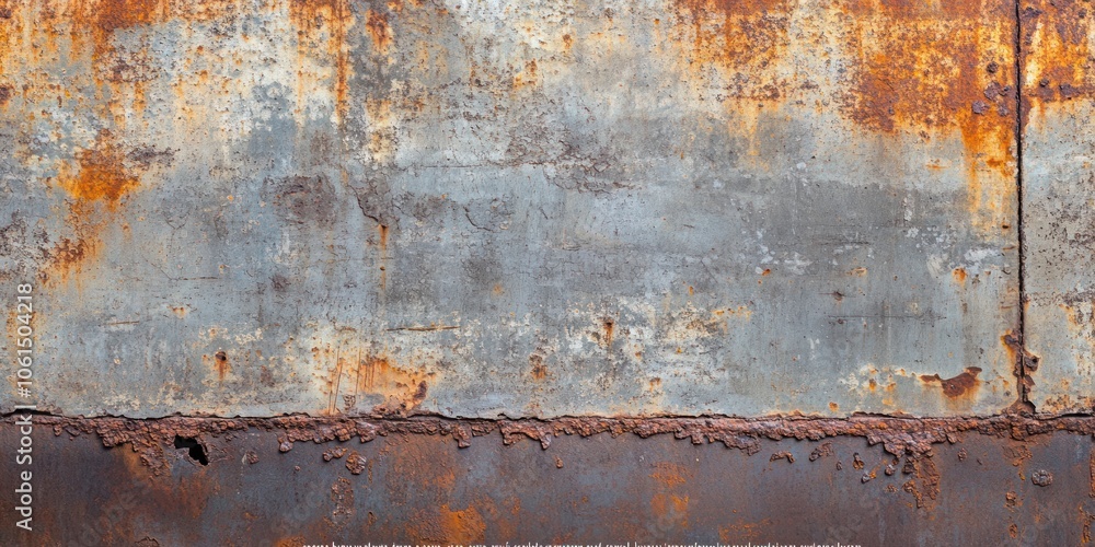 A weathered metal surface showcasing rust and corrosion patterns. A weathered metal surface showcasing rust and corrosion patterns.