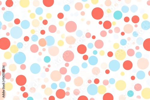 Soft Colored Circles in Minimalist Pattern Design