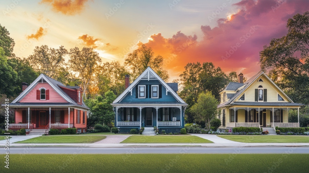 Stunning Housing Developments at Sunset Stunning Housing Developments at Sunset