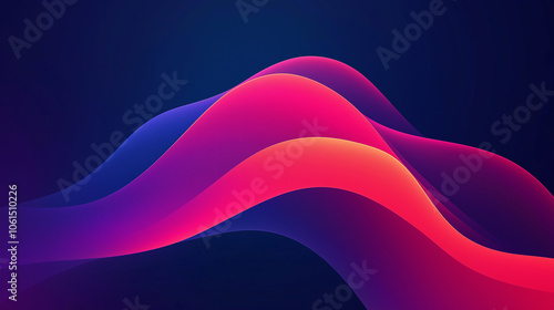 An abstract background for the red Mystic phone wallpaper, with vibrant colors. A dark blue and purple with an orange gradient in between, and smooth curves.