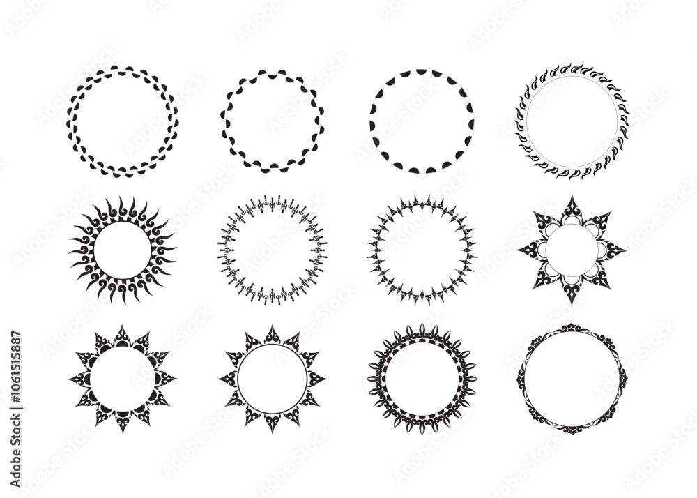 circle vector clipart design circle vector clipart design