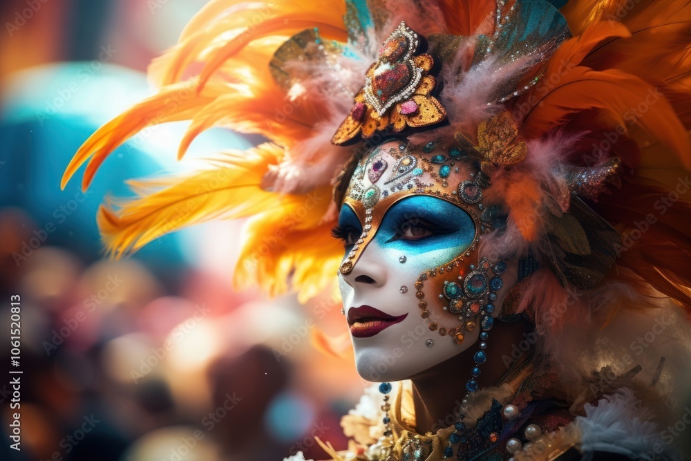 Carnival celebration adult performance headdress. Carnival celebration adult performance headdress.