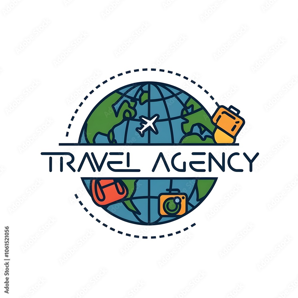 Obraz premium elegant logo for a travel agency