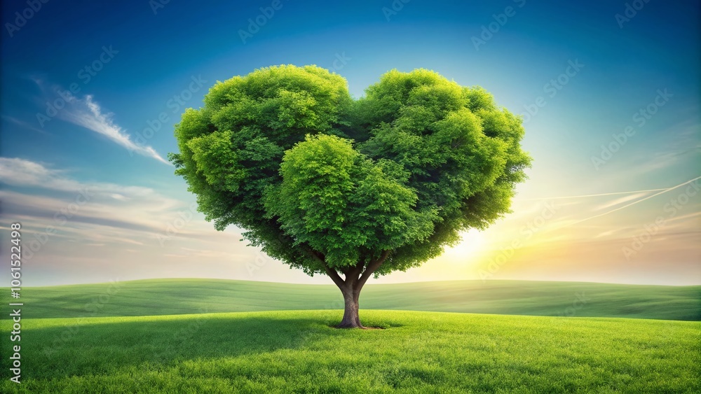 Vector Heart Shape Tree on White Background - Nature Art, Eco-Friendly Design, Love Symbol, Abstract Tree, Minimalist Style, Botanical Illustration, Greenery, Heart Symbolism, Landscape Photography Vector Heart Shape Tree on White Background - Nature Art, Eco-Friendly Design, Love Symbol, Abstract Tree, Minimalist Style, Botanical Illustration, Greenery, Heart Symbolism, Landscape Photography