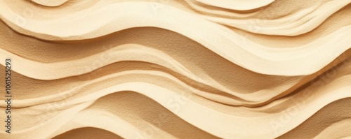 Abstract waves of textured sand in warm tones create a soothing visual pattern.