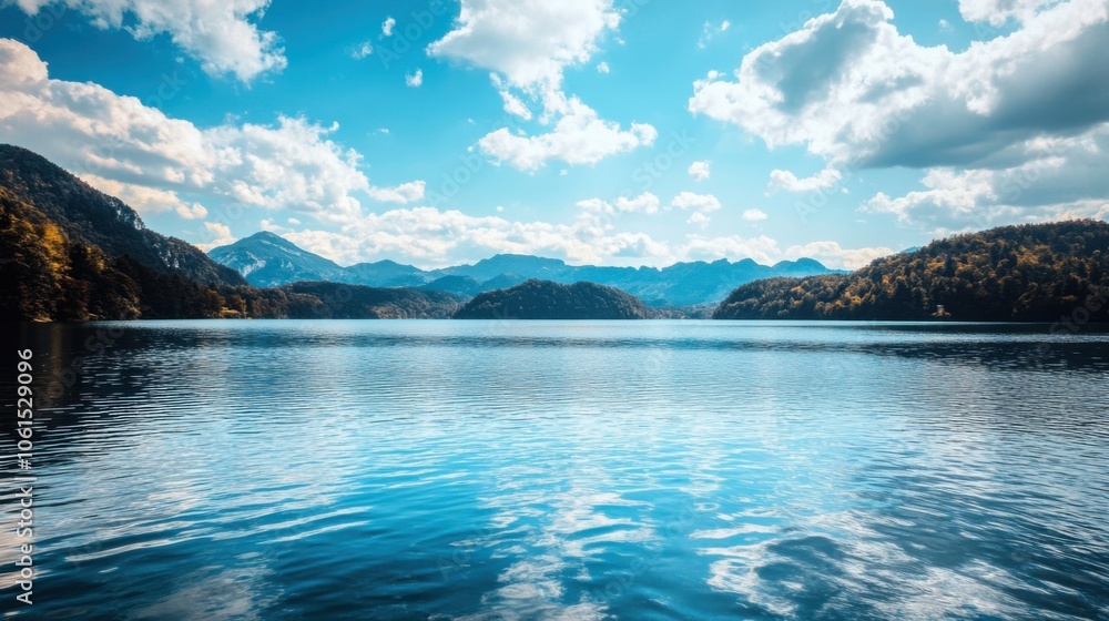 Obraz premium Data lakes storing unstructured data for large-scale