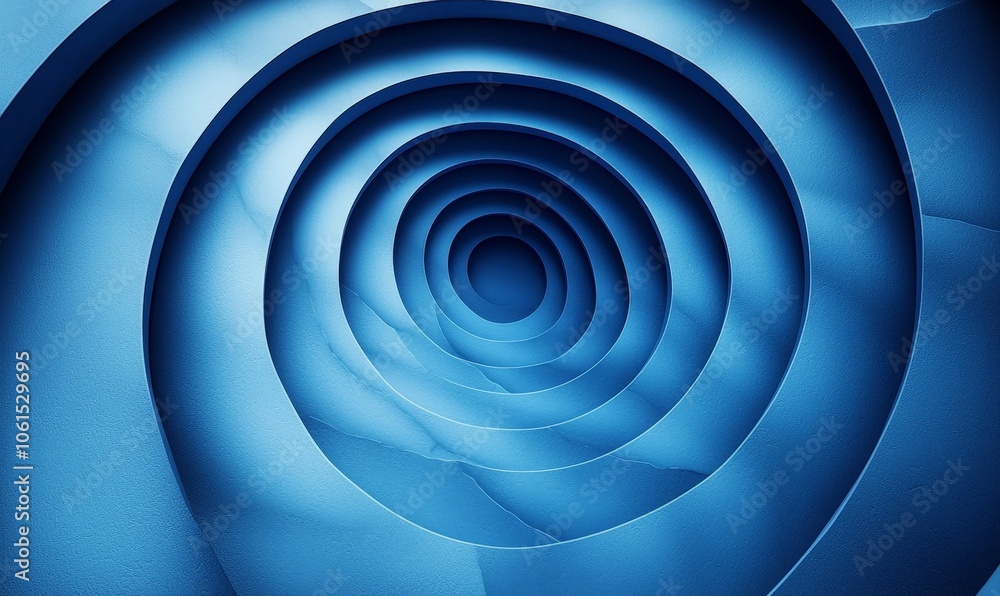 A spiral design in shades of blue, creating a sense of depth and movement. A spiral design in shades of blue, creating a sense of depth and movement.