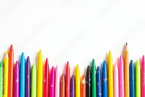 ColorfulArtisticCrayonCollectionInspiringCreativeExpressionPureJoyImagination