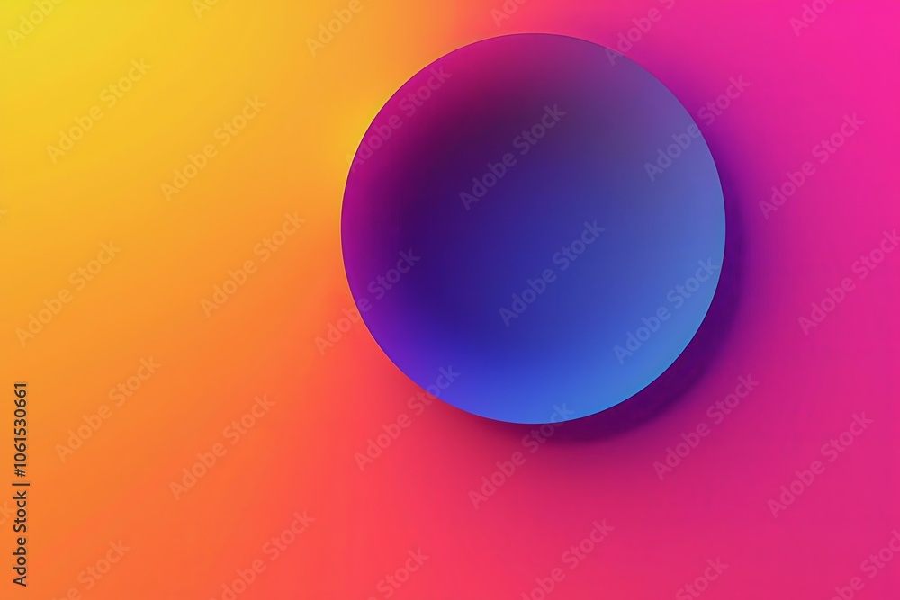 Obraz premium Enigmatic Sphere Amidst Radiant Flux Glowing Harmony