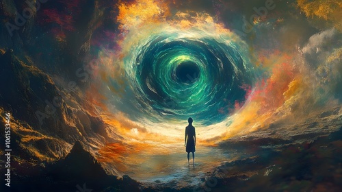 Mesmerizing Vortex of Psychic Consciousness Emerging from the Ethereal Noosphere