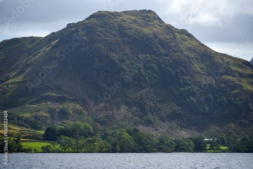 View from shores of Crummock Water in the Lake District, Cumbria