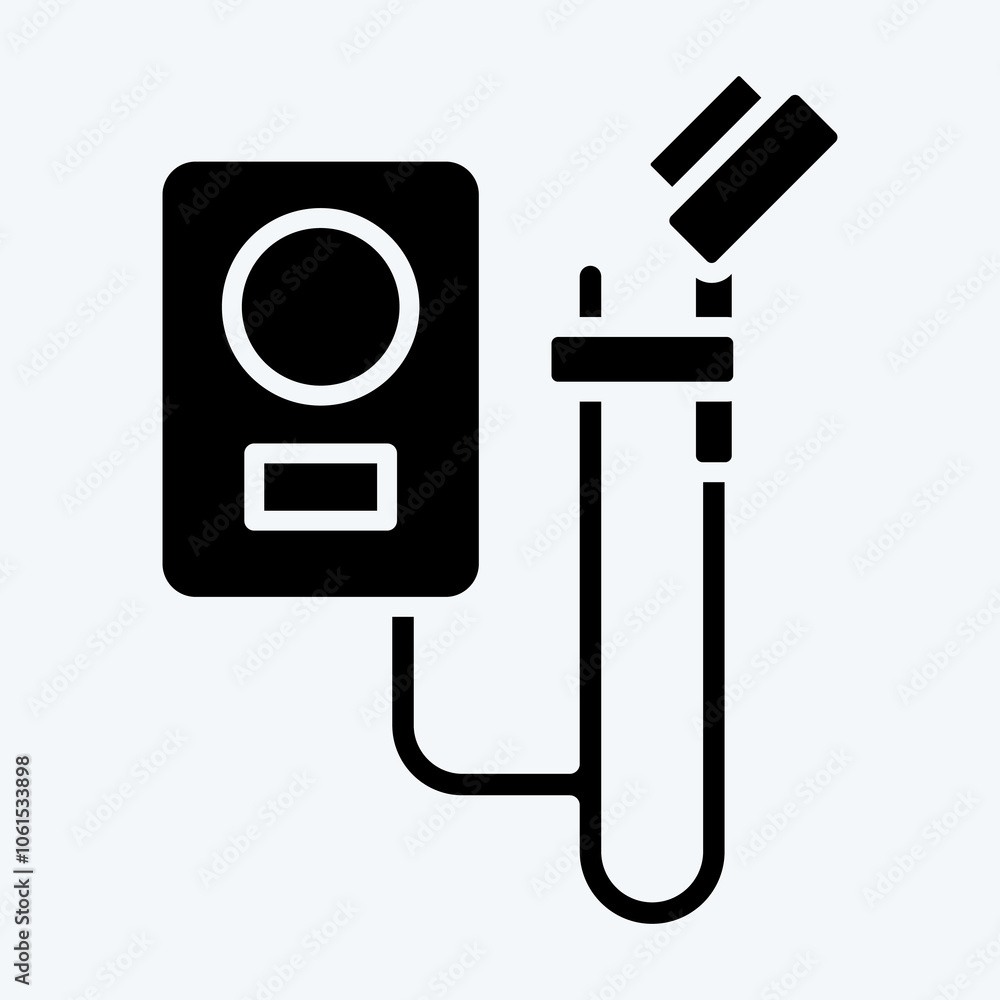 Icon Shower. related to Bathroom symbol. glyph style. simple design editable Icon Shower. related to Bathroom symbol. glyph style. simple design editable