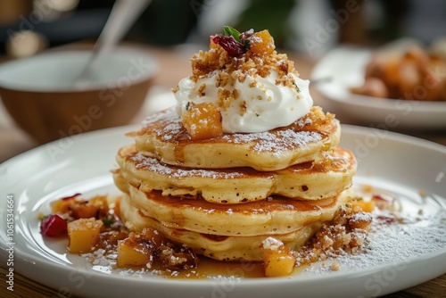 Crispy Potato Battercakes Amidst a Spread of Golden Goodness photo