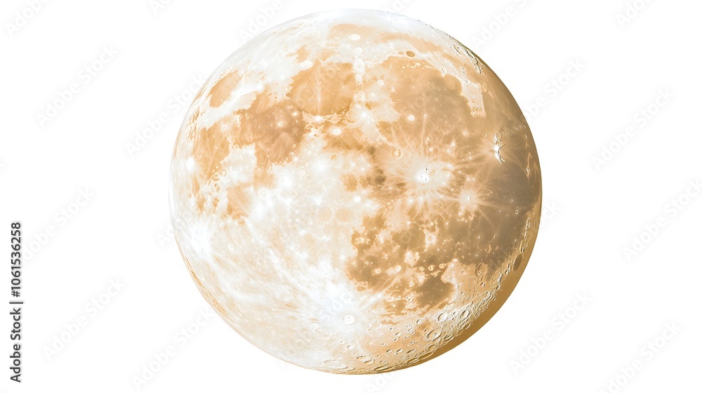 a realistic full moon close-up, detailed craters, soft light, photorealistic, isolated on white background a realistic full moon close-up, detailed craters, soft light, photorealistic, isolated on white background
