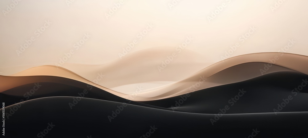 Elegant Wallpaper in Black, Brown, and Beige