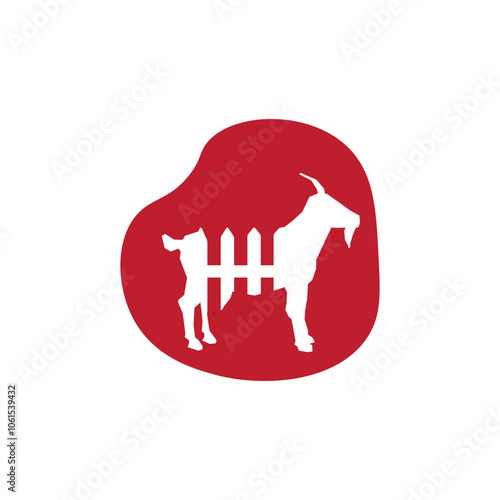 Abstract vector horns ram animal sheep logo, icon Aries, sign goat. Design template premium brand business, graphic badge company. photo