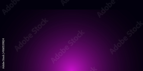 Abstract purple gradient in black background. Gradient background design. Purple background design. Illustration. Vector.
