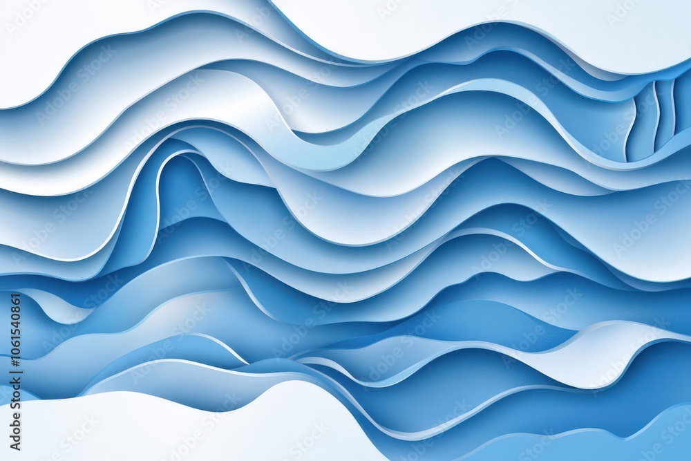 Abstract Blue Geometric Background with White Space Abstract Blue Geometric Background with White Space