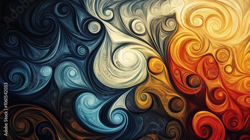 Abstract swirling background illustration