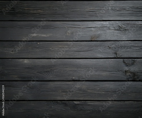 Wallpaper Mural Dark wooden floor with a textured surface in a stylish interior setting Torontodigital.ca