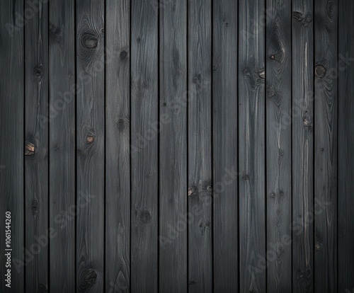 Dark wooden planks arranged vertically in a rustic setting