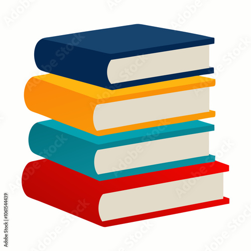pile of books, stack of colorful books, stack of books
