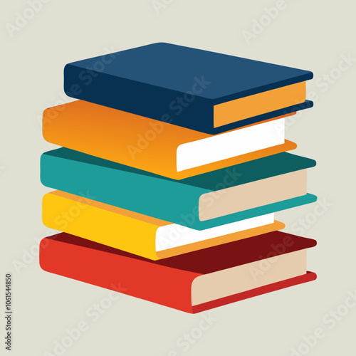 pile of books, stack of colorful books, stack of books
