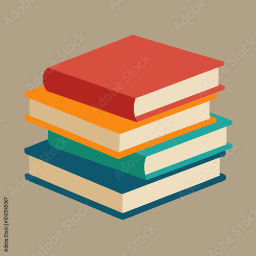 pile of books, stack of colorful books, stack of books