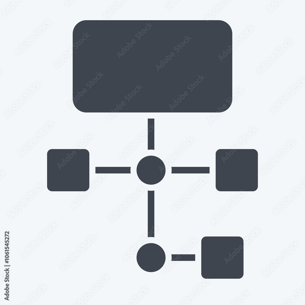 Icon Work Flow. related to Business Analysis symbol. glyph style. simple design Icon Work Flow. related to Business Analysis symbol. glyph style. simple design