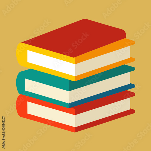 pile of books, stack of colorful books, stack of books