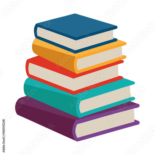 pile of books, stack of colorful books, stack of books