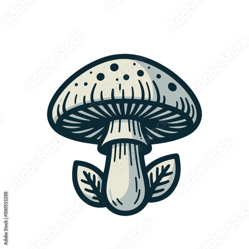 Mashroom isolated vector illustration