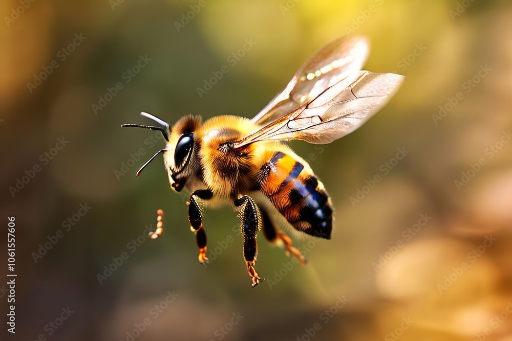 flying insects a bee or butterfly in flight blurred and out of f flying insects a bee or butterfly in flight blurred and out of f