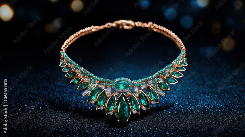 Handcrafted Emerald and Opal Necklace Design Handcrafted Emerald and Opal Necklace Design