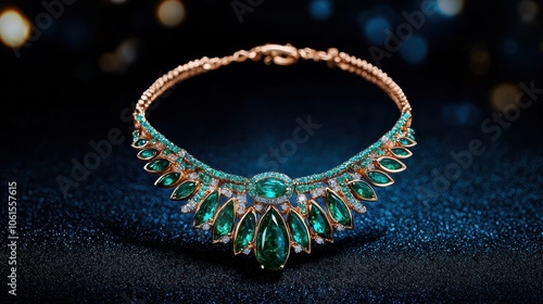 Handcrafted Emerald and Opal Necklace Design