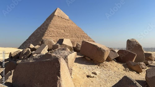 Giza pyramid of Khafre video