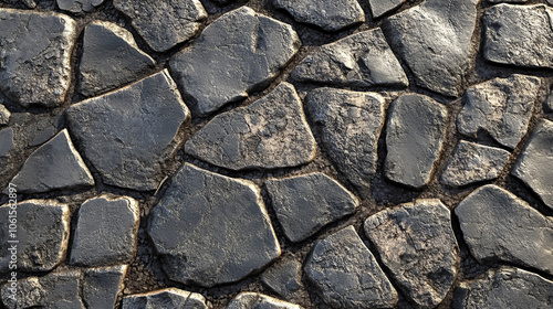 Realistic Asphalt Texture, Borken and Cracked