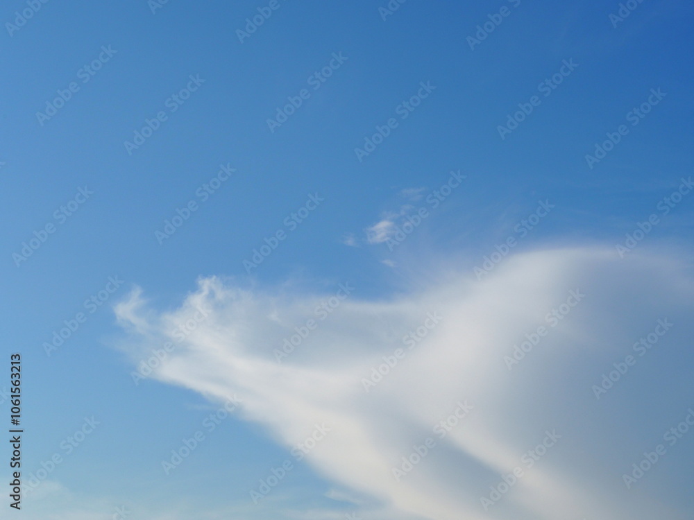 Thin clouds floating in the sky. Elegant empty blue background. Sky Blue and white cloud, Horizon Spring, Clear Sky. The natural beauty of the sky
Thin clouds floating in the sky. Elegant empty blue background. Sky Blue and white cloud, Horizon Spring, Clear Sky. The natural beauty of the sky