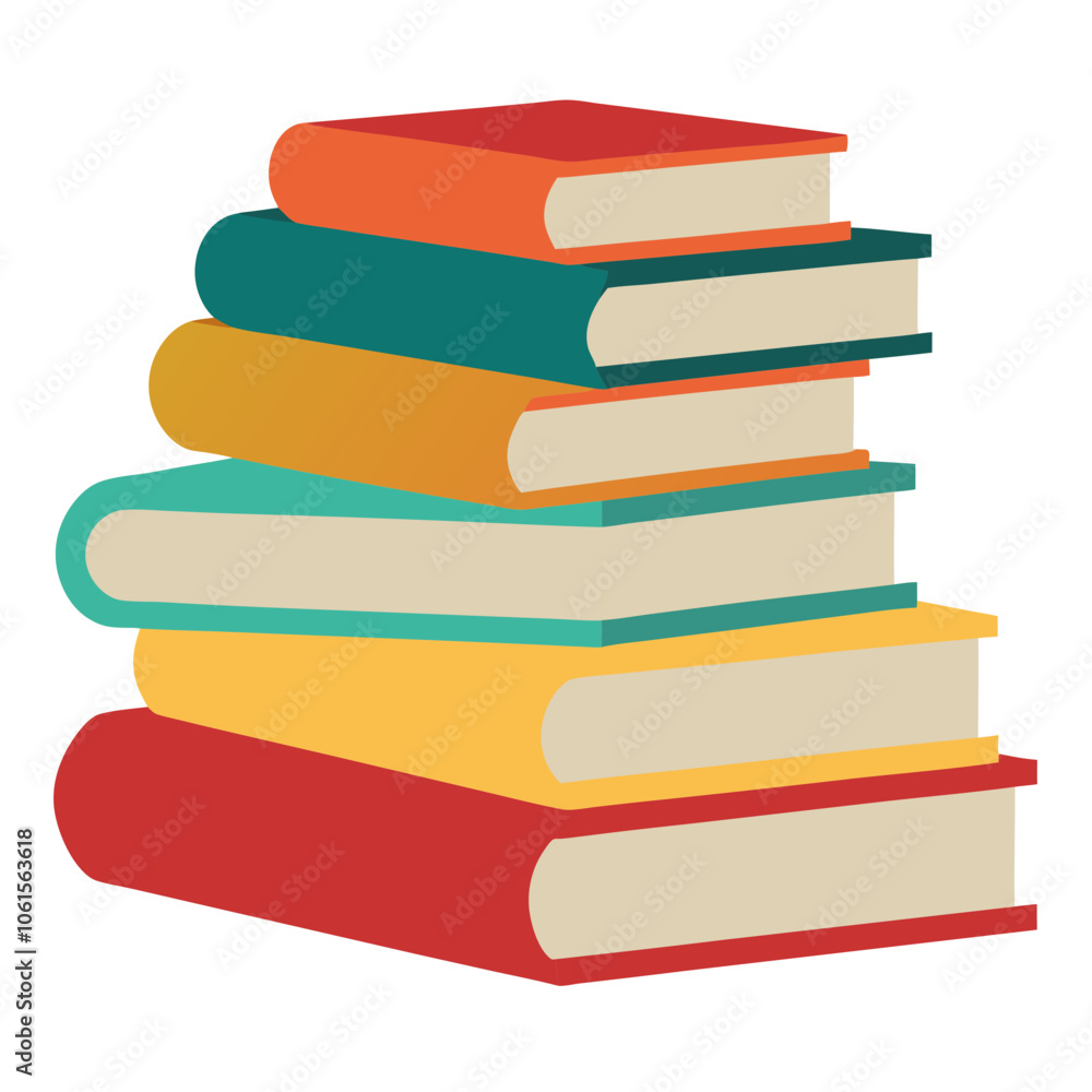 stack of books isolated on white background stack of books isolated on white background