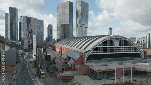 Manchester Central Convention Centre and Deansgate Towers, England photo